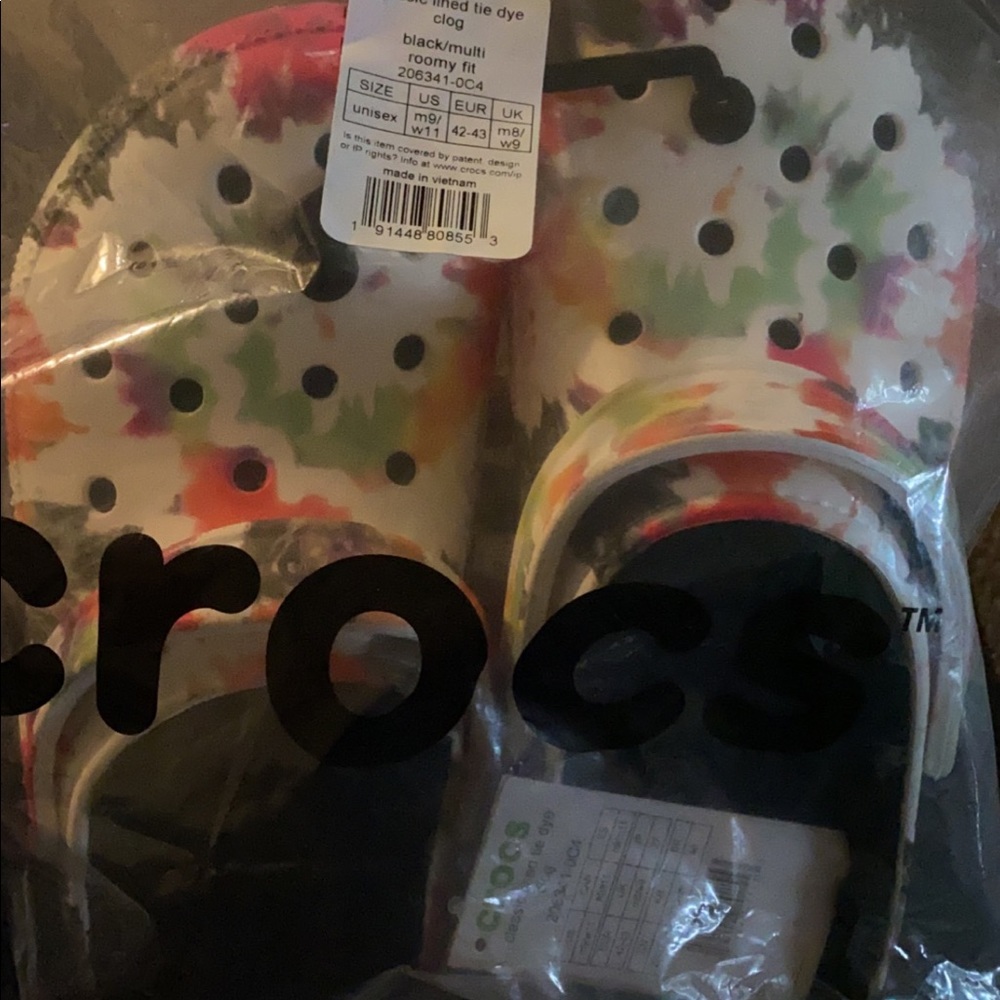 Tye Dye Crocs